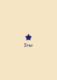 Watercolor Star *Navy*
