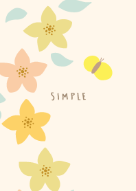 3color flowers and butterflies14 Japan