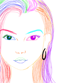Rainbow girl