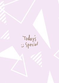 Stylish white triangles lots25from Japan