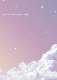 Emotional sunset sky