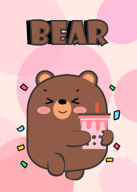 หมีอ้วน ชอบสีชมพู