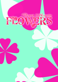 FLOWERS-Flower silhouette- Fresh Green