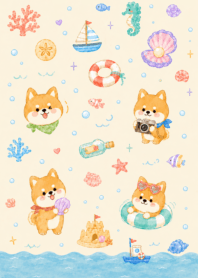Little Shiba Inu and a Pastel Sea 3_81