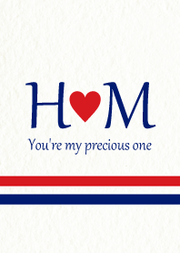 H&M イニシャル -Red & Blue-