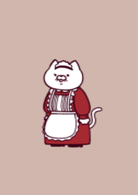 Housemaid cat.(dusty colors01)