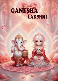 Ganesha, Lakshmi = wealthy, prosperous