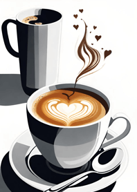 コーヒーを一杯飲んで  f3333C