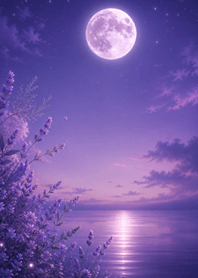 紫月夜ラベンダー海#6