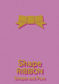Shape RIBBON pink gold