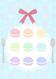 Cute Macarons Blue ver.