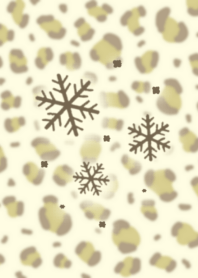 Winter leopard Pattern(Yellow ver.)