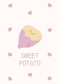 SWEET POTATO PATTERN [beige/purple]