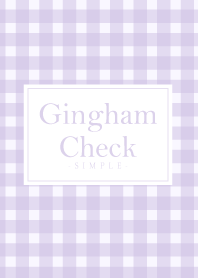 Gingham Check Purple -MEKYM-