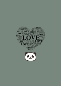 Panda LOVE Heart | Horizon Green#4