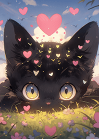 療癒您的心❤13 黑貓的注視