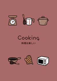 Cooking is so much fun(pink orange)