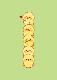 Fluffy Chicken-light green