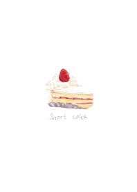 シンプル  ショートケーキ