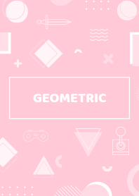 Flat Geometric Pastel Pink