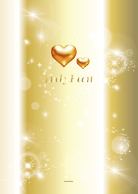 Gold : Gold heart of love luck