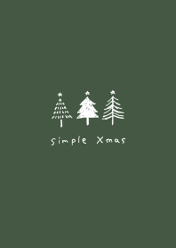 Simple Xmas tree/green&white