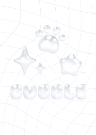 Cute Bubble - グレー 01