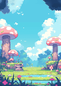 cute 8-bit side-scrolling game