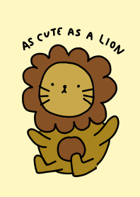 as cute as a lion