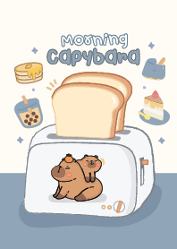 good morning : capybara cute