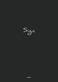 黒 : シンプル文字