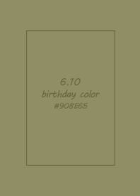 birthday color - June 10