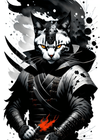 水墨猫武士 70F4E1