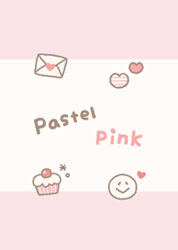 Girlish pastel pink