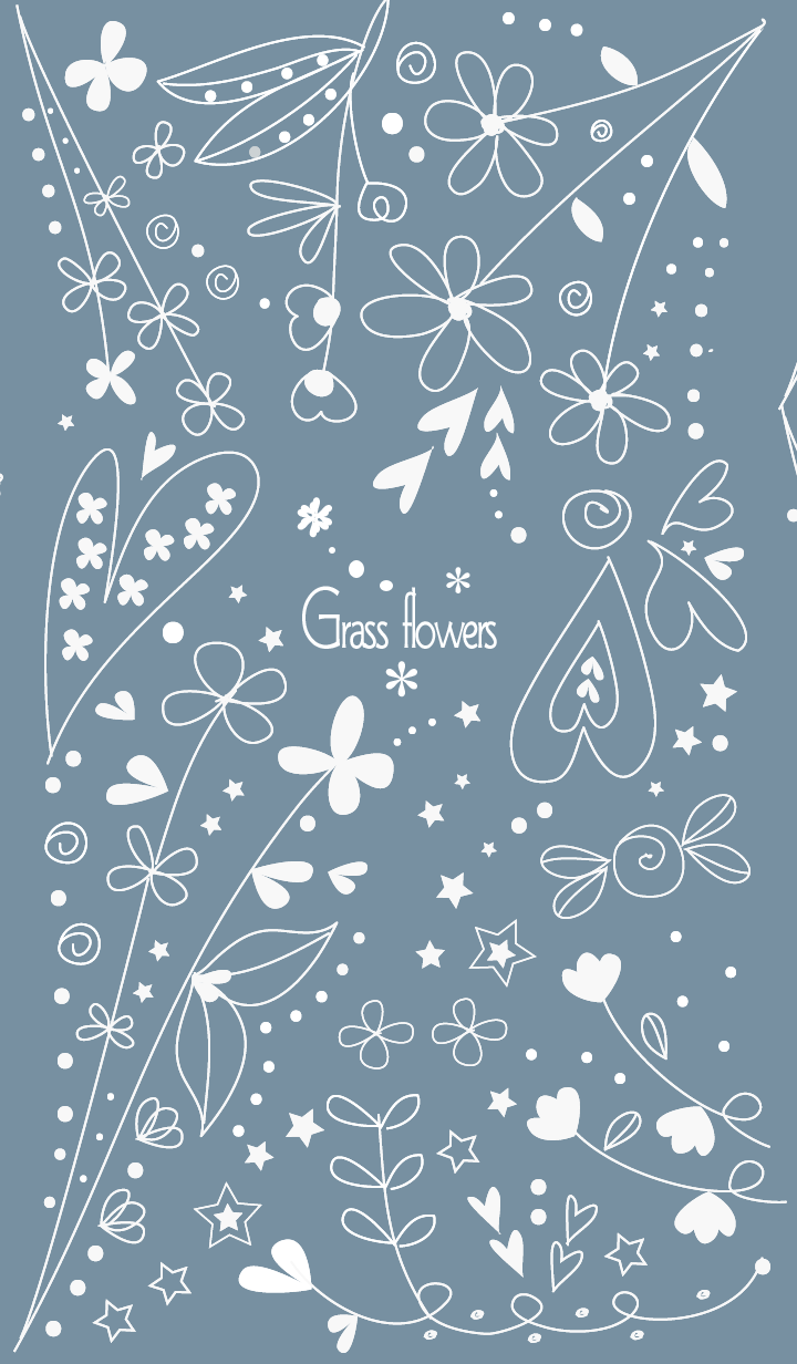 Grass flowers-blue