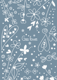 Grass flowers-blue