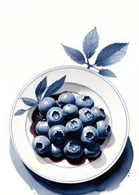 Blueberry background  4f2333