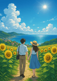 Sunlit Summer Coast Journey