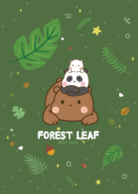 Three Bears Forest Leaf Lover