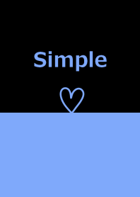 Black and light blue heart from J