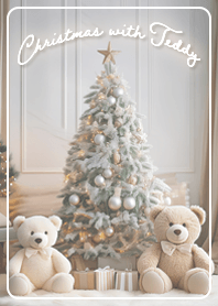 gray Teddy and Christmas 02_2