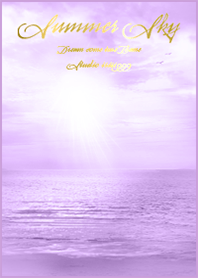 Sunset beach 癒しのビーチ紫2