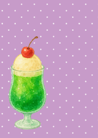 Cream soda time on light purple