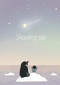 流れ星とペンギン