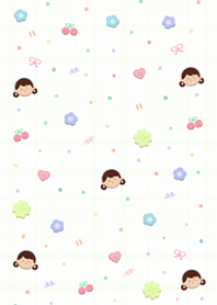 Cute girl with nature 5 (Pp)