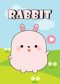 Lovely Fat Pink Rabbit Theme