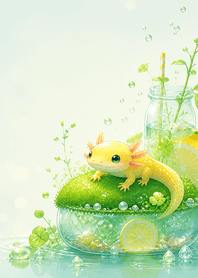 Citrine Newt Lemon Soda Moss