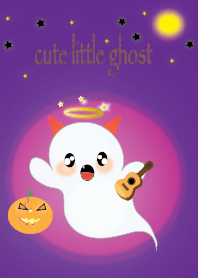 Cute little ghost in the dark