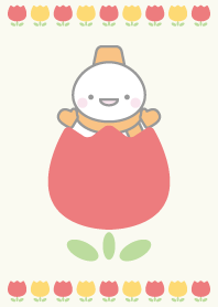 Tulip: Orange snowman theme 8