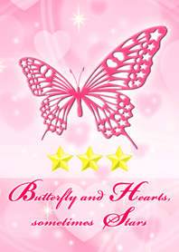 Butterfly and Hearts, sometimes Stars